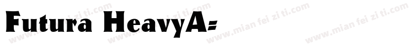 Futura HeavyA字体转换
